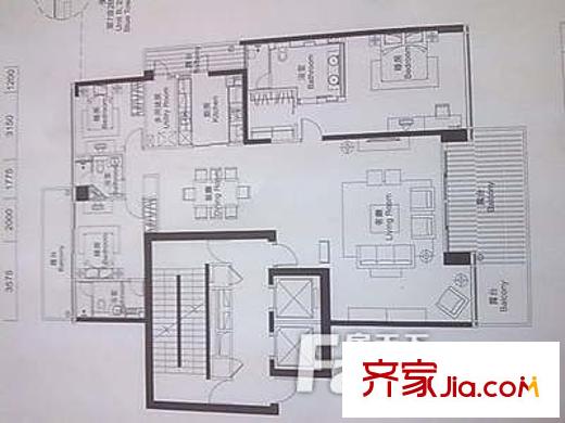 红树西岸 5室 户型图