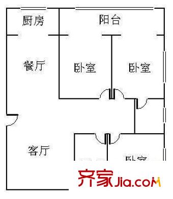松坪村小区 户型图3