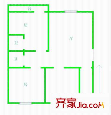 上海 氯碱新村 户型图