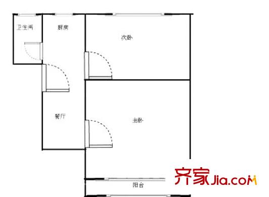 上海 氯碱新村 户型图