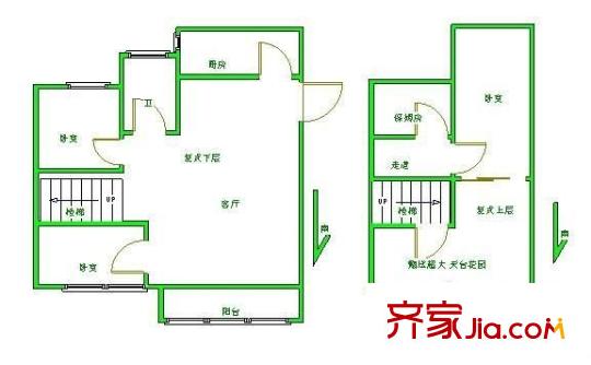 丽湖花园 4室 户型图