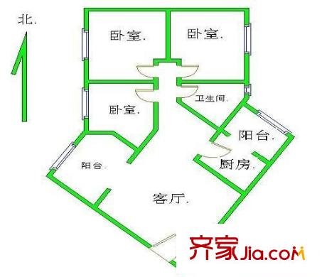 望京西园二区三室一厅一卫