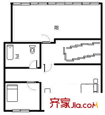 时代庄园户型图户型图 2室1卫