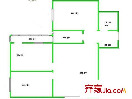 西坝河东里 户型图
