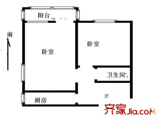 西坝河东里 户型图