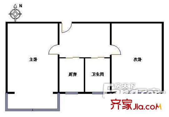 北花园小区户型图户型图