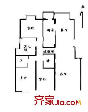博雅西园 3室 户型图