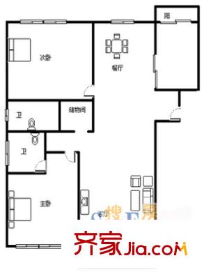 上海 阳光花城二期 户型图