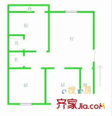 上海 红旗花苑 户型图