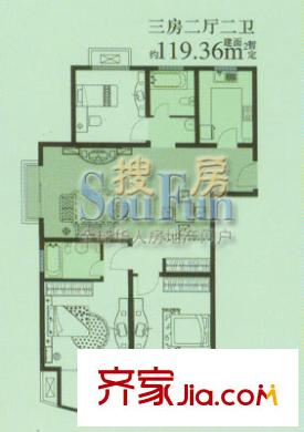 上海 杉林新月家园 户型图