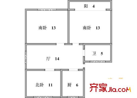 上海 颛溪五村 户型图