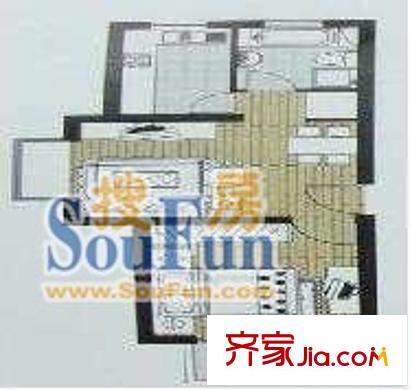 小上海新城1室2厅1卫1厨
