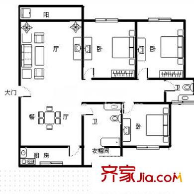 上海 东方知音苑 户型图