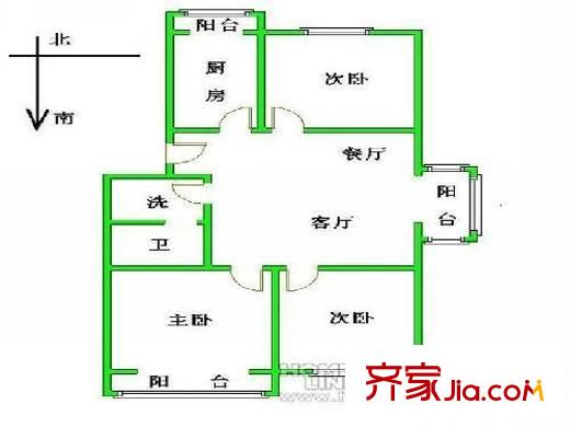 胡桃园 0室 户型图