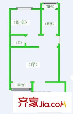 天通苑本一区户型图户型图 2室1厅1卫1厨