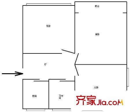 嘉利明珠城 0室 户型图