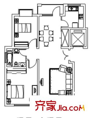 证大家园四期 0室 户型图
