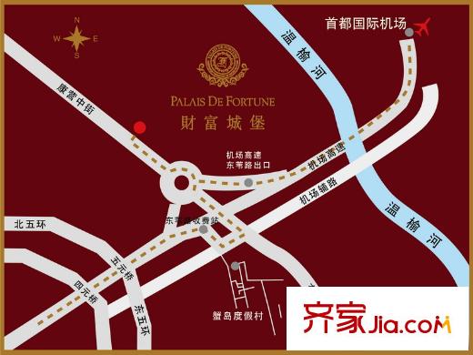 财富城堡区位图