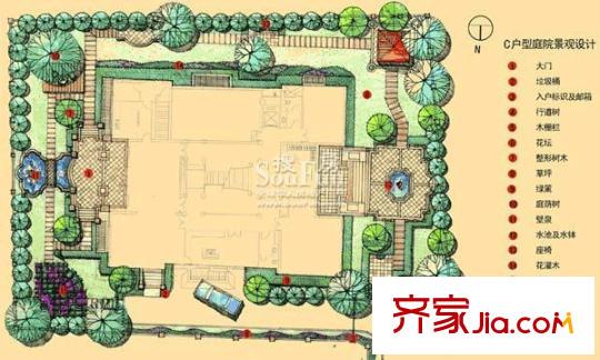 财富城堡C户型 4室6厅5卫1厨