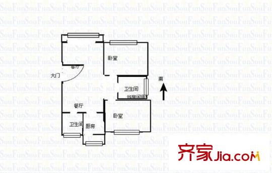 华邦佳苑 0室 户型图