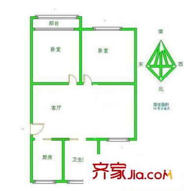 上海 南杨花园 户型图
