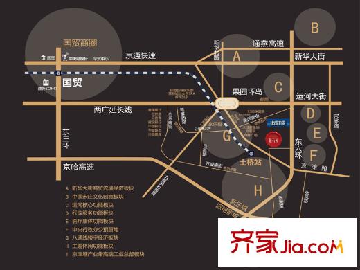 金隅花石匠区位图