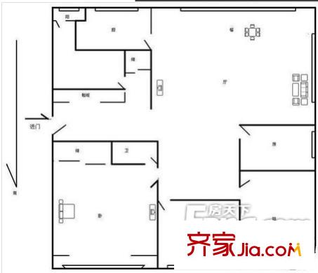 万源城尚郡户型图 户型图 4室2厅2卫1厨