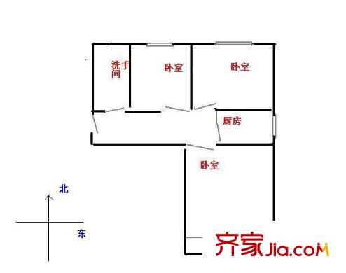 定安里户型图户型图 3室1厅1卫1厨