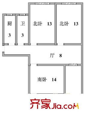 上海 航华四村一街坊 户型图