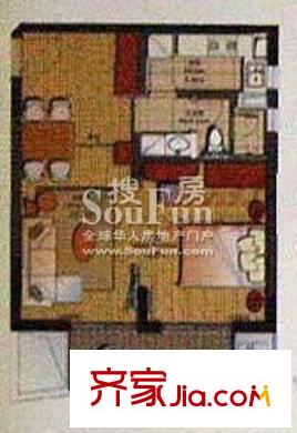 电影华苑户型图户型图 1室2厅1卫