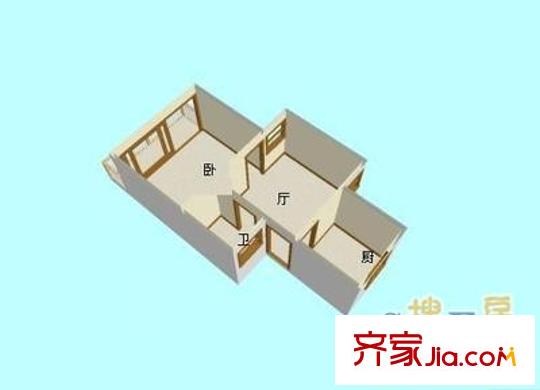上海 静安新城四区 户型图