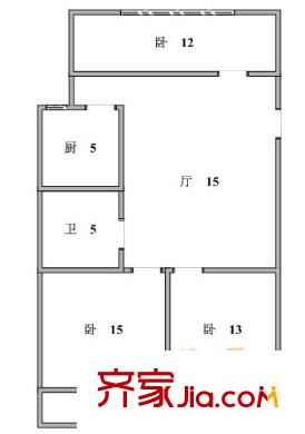 上海 静安新城四区 户型图