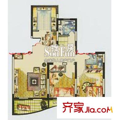 大学城松云水苑户型图上海 大学源(松云水苑国际社区) 户型图 2室2厅2卫1厨