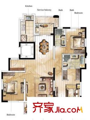 上海 春申景城4号楼 户型图