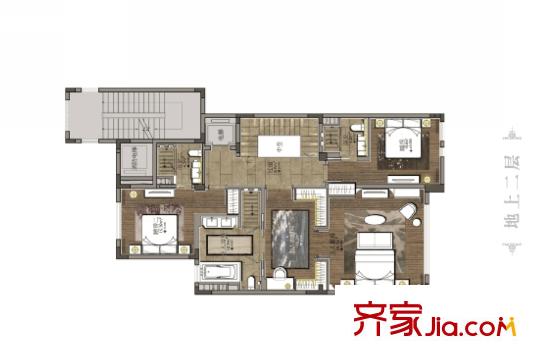宝华源墅世家墅198平叠加边套下叠地上二层 2室3厅2卫