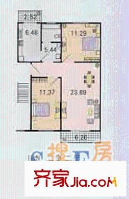梨花园二期户型图户型图 2室2厅