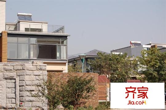 果岭小镇外景图果岭绿墅实景图