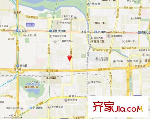 北蜂窝中路甲8号院交通图6