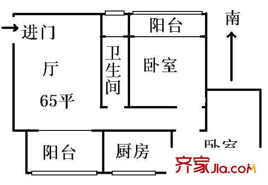 民乐苑户型图 户型图 3室1厅1卫1厨