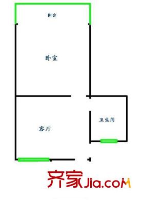龙柏一村 0室 户型图