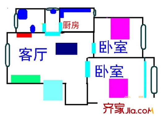 上海 黎安四村 户型图