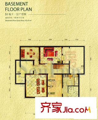 格拉斯小镇S1地下一层户型
