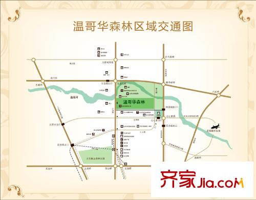 温哥华森林交通图
