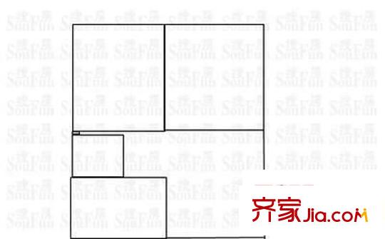 城南居委 3室 户型图