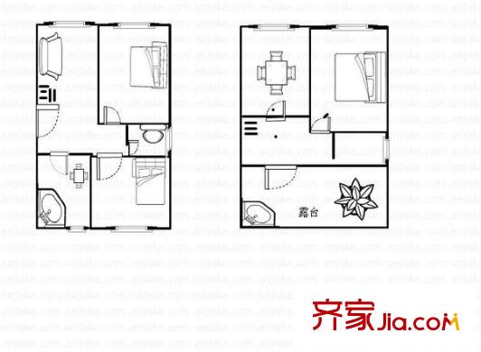 当代高邸 3室 户型图