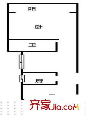 齐二小区户型图户型图 2室1厅1卫1厨