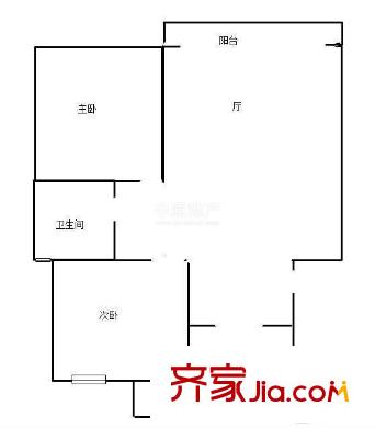 浦江世博家园四街坊 2室 户型图