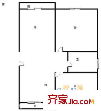 上海 罗山花苑 户型图