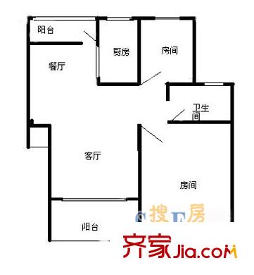 兴东名苑2室2厅1厨1卫