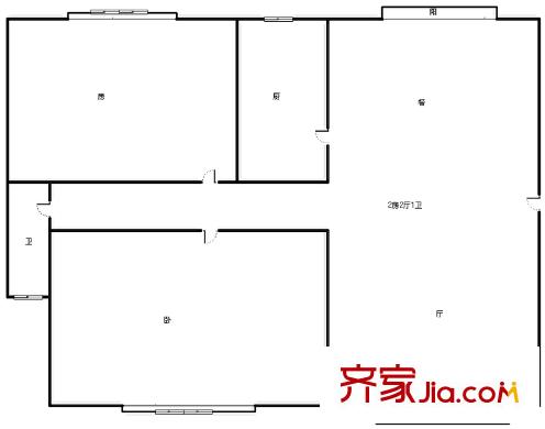 好日子大家园D区2房2厅1卫